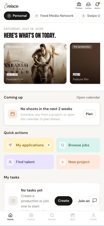 Crelace app workspace